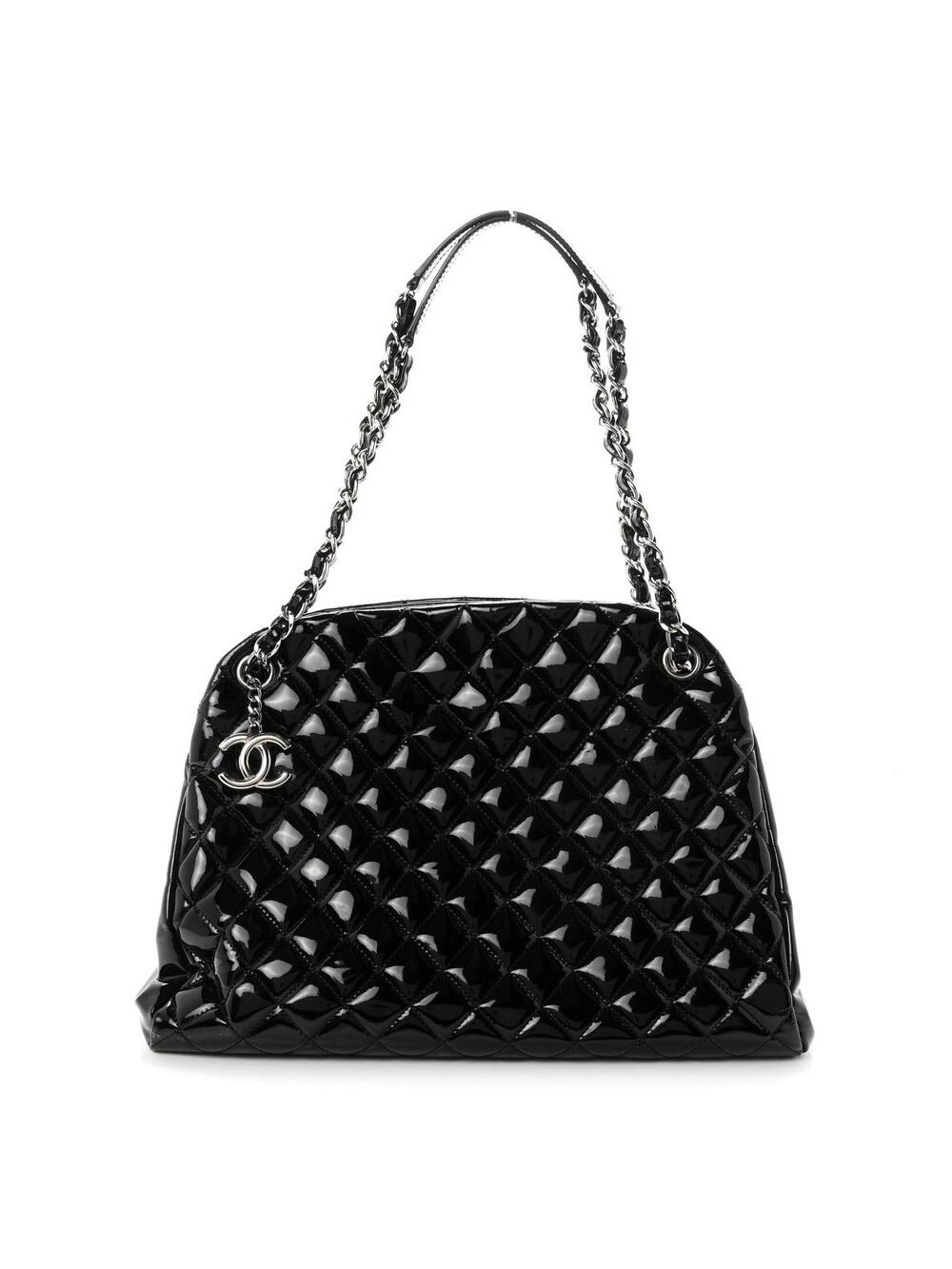 Chanel Patent Quilted Large Just #320217C13B